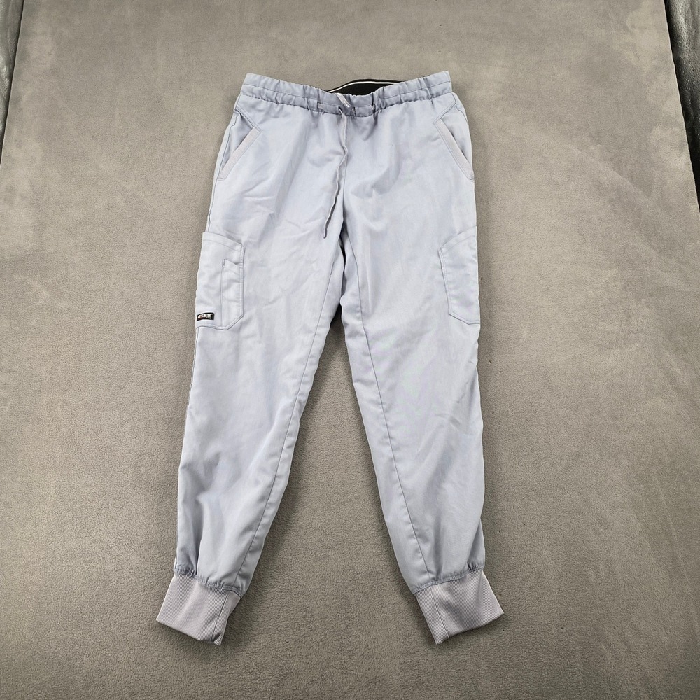 Greys Anatomy by Barco Scrub Joggers Light Blue Gray Medium Cargo Pockets 7834
